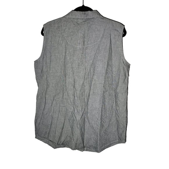 Chase Authentics Womens Nascar Bobby Labonte Button-Down Sleeveless Shirt Large - Picture 2 of 9